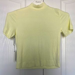 Aritzia/Babaton crewneck butter yellow Tshirt